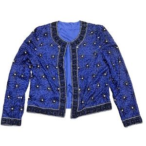 368 Vintage Beaded blazer M